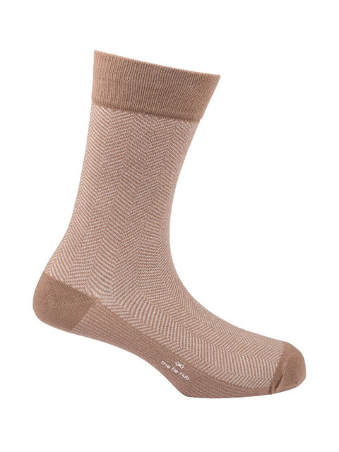 

The Tie Hub Men Brown Calf Length Socks