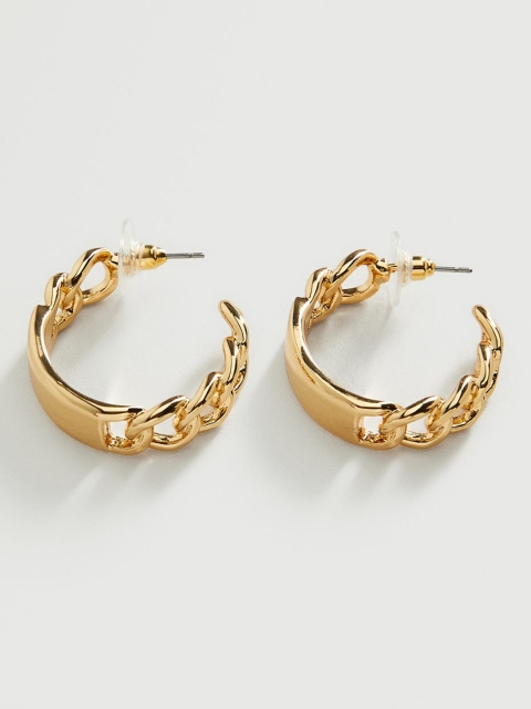 

MANGO Gold-Toned Half Hoop Earrings