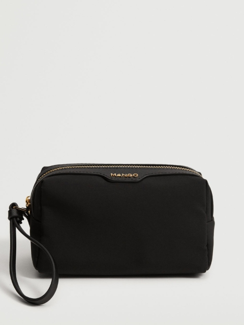 

MANGO Women Black Solid Travel Pouch