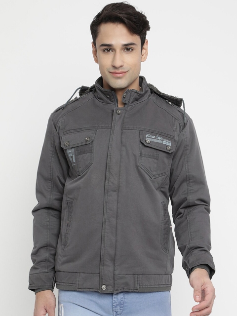

V2 Value & Variety Men Grey Lightweight Parka Jacket