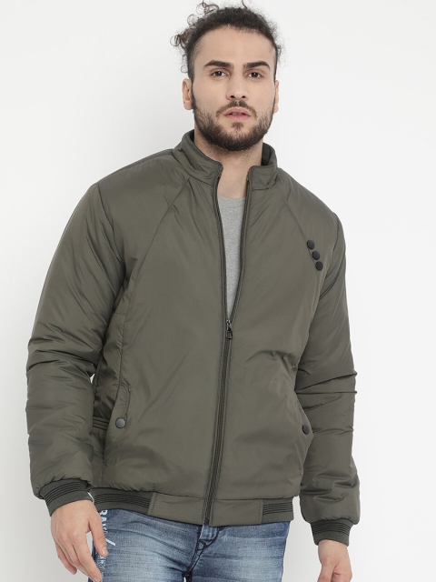 

V2 Value & Variety Men Olive Green Lightweight Bomber