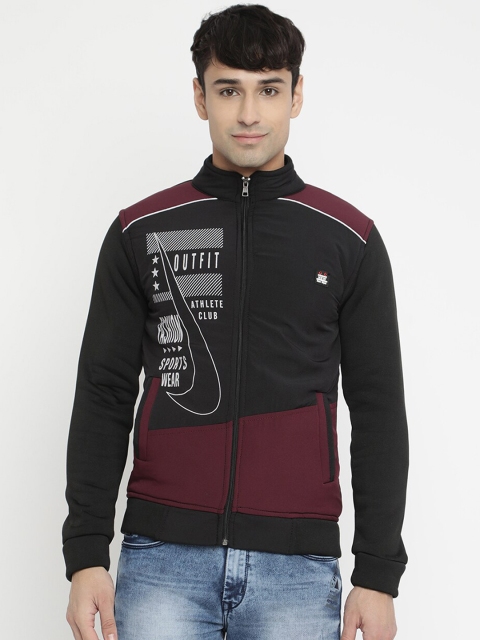 

V2 Value & Variety Men Maroon & Black Lightweight Bomber Jacket