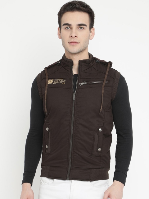 

V2 Value & Variety Men Brown Lightweight Cotton Bomber Jacket