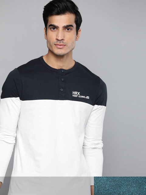 

HRX by Hrithik Roshan Men Pack Of 2 Solid Tshirts, Teal