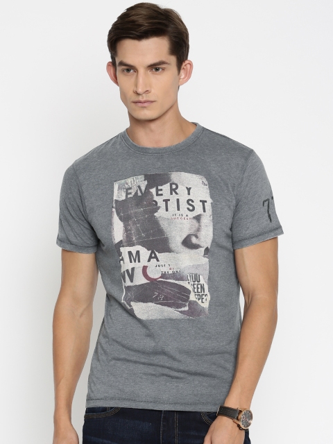 

Pepe Jeans Men Grey Printed T-shirt