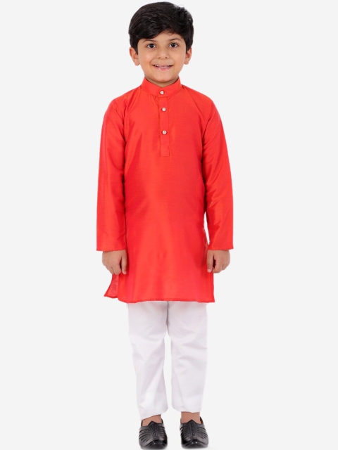 

KID1 Boys Orange Kurta with Pyjamas