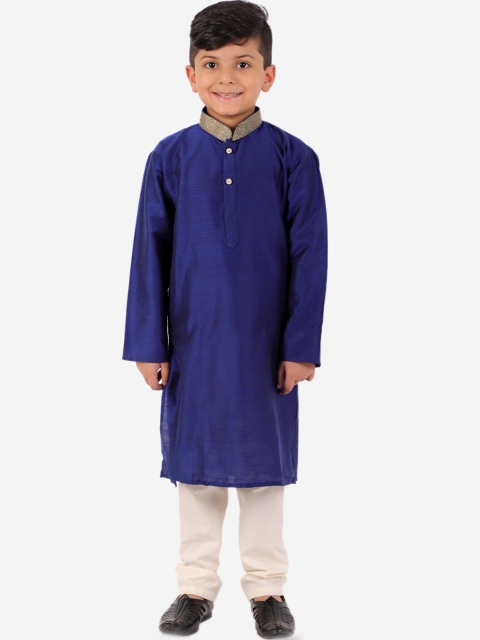 

KID1 Boys Blue Kurta with Churidar