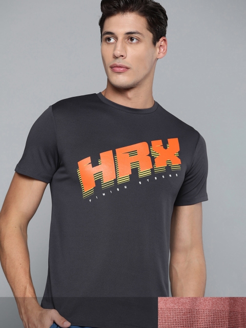 

HRX By Hrithik Roshan Men Pack of 2 Running Rapid-Dry Brand Carrier T-shirt, Green