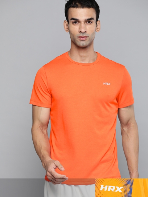 

HRX by Hrithik Roshan Men Pack of 2 Orange Typography Printed Running T-shirt