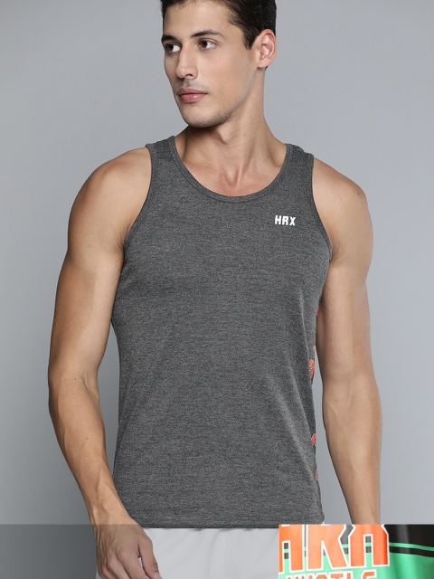 

HRX by Hrithik Roshan Men Pack Of 2 Printed Rapid Dry Tshirt, Green