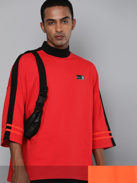

HRX By Hrithik Roshan Men Pack Of 2 Red & Orange Tshirt