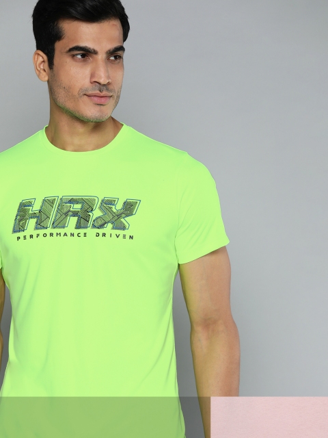 

HRX by Hrithik Roshan Men Pack of 2 Typographic Printed T-shirts, Pink