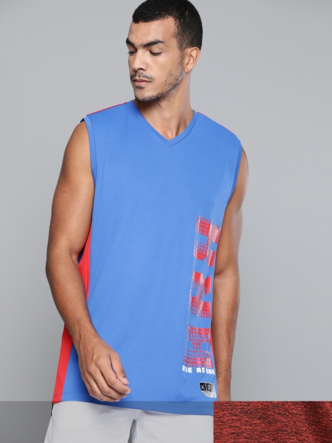 

HRX by Hrithik Roshan Men Pack of 2 Rapid-Dry T-shirt, Blue