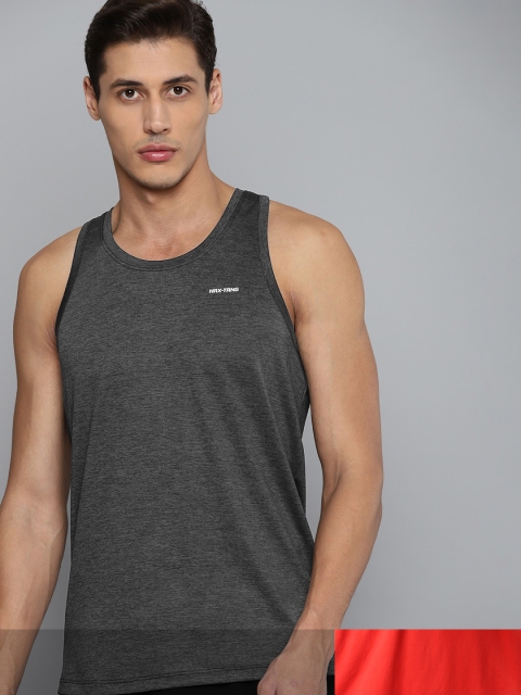 

HRX by Hrithik Roshan Men Pack of 2 Rapid-Dry T-shirt, Red
