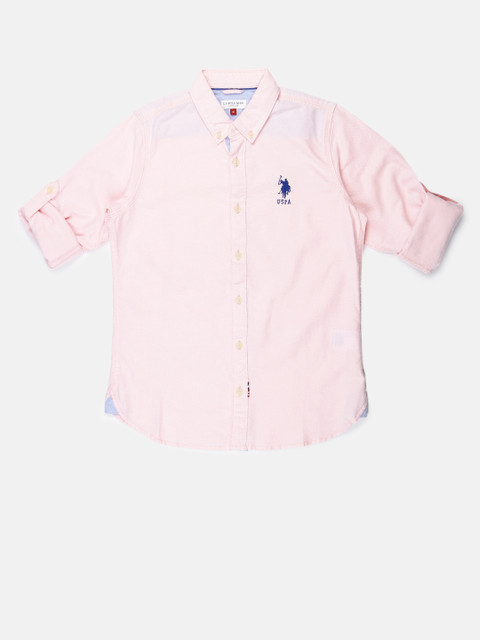 

U.S. Polo Assn. Kids Boys Pink Casual Shirt