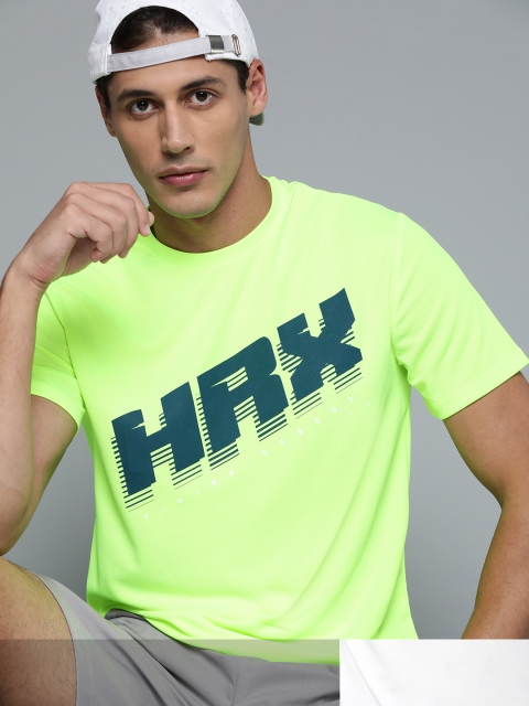 

HRX By Hrithik Roshan Men Pack of 2 Typographic Printed Tshirt, White