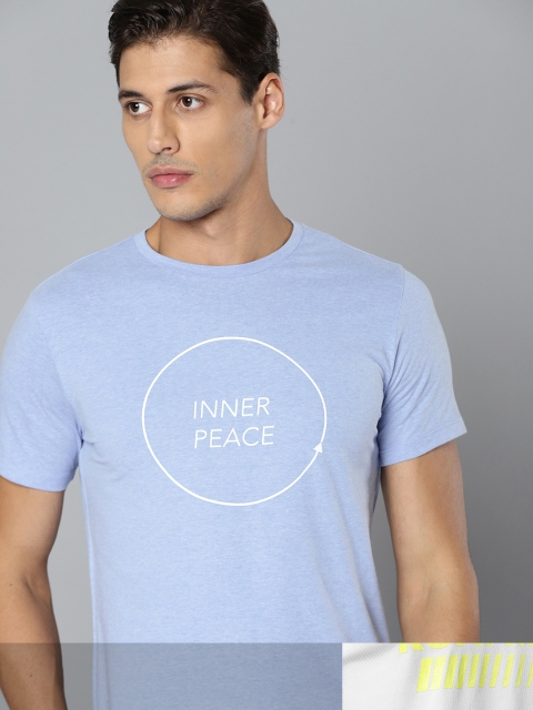 

HRX By Hrithik Roshan Men Pack Of 2 Printed T-shirts, Blue