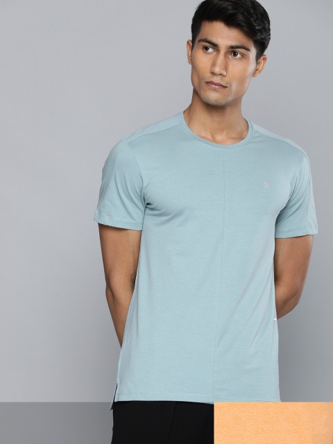 

HRX by Hrithik Roshan Men Pack of 2 Yoga T-shirts, Blue