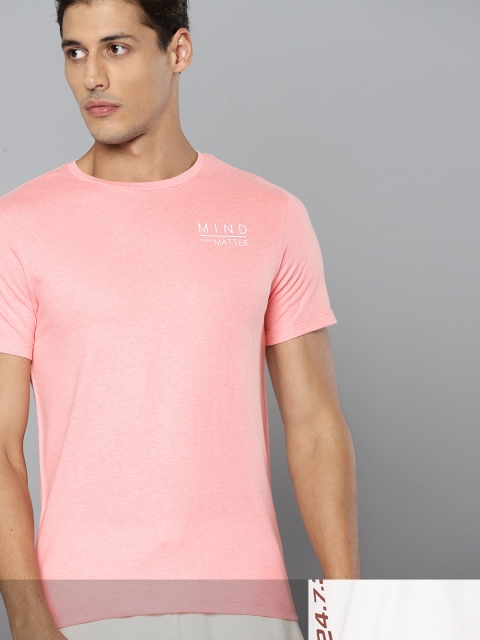 

HRX By Hrithik Roshan Men Pack of 2 Printed T-Shirts, Pink