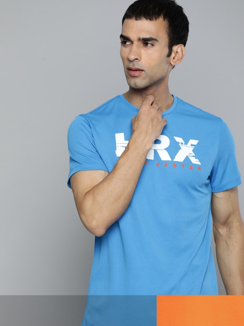 

HRX by Hrithik Roshan Men Pack of 2 Rapid-Dry T-shirt, Blue