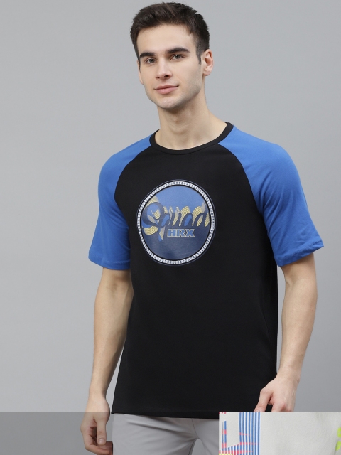 

HRX by Hrithik Roshan Men Pack of 2 Printed Round Neck Sports T-shirt, Grey