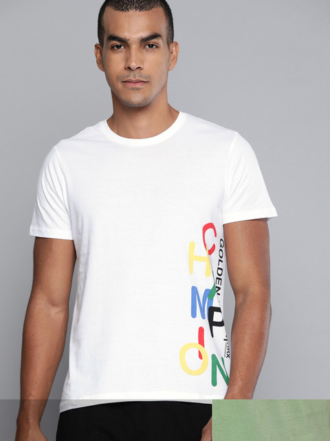 

HRX by Hrithik Roshan Men Pack Of 2 Printed Tshirts, White