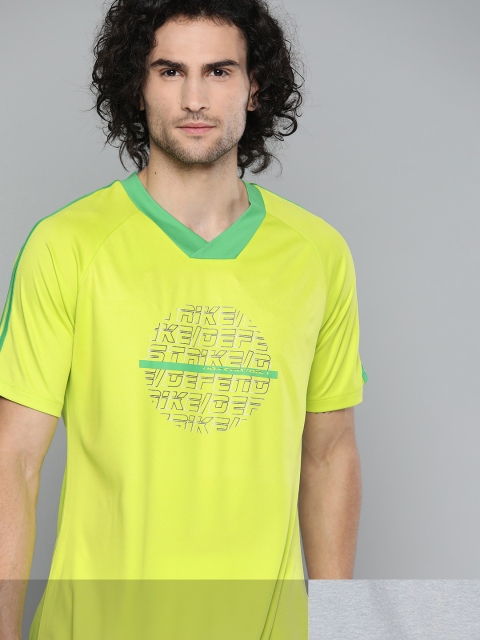 

HRX by Hrithik Roshan Men Pack of 2 T-shirts, Fluorescent green