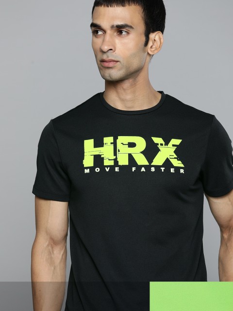 

HRX by Hrithik Roshan Men Pack Of 2 Typography Printed T-shirts, Lime green