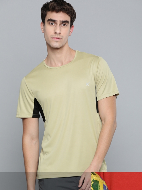 

HRX by Hrithik Roshan Men Pack of 2 Solid Rapid-Dry Outdoor T-shirt, Beige