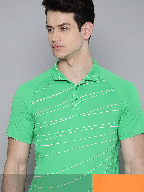 

HRX by Hrithik Roshan Men Pack of 2 Rapid-Dry Antimicrobial Sport T-shirt, Green