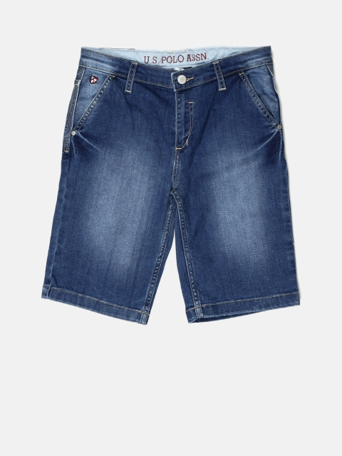 

U.S. Polo Assn. Kids Boys Blue Washed Denim Shorts