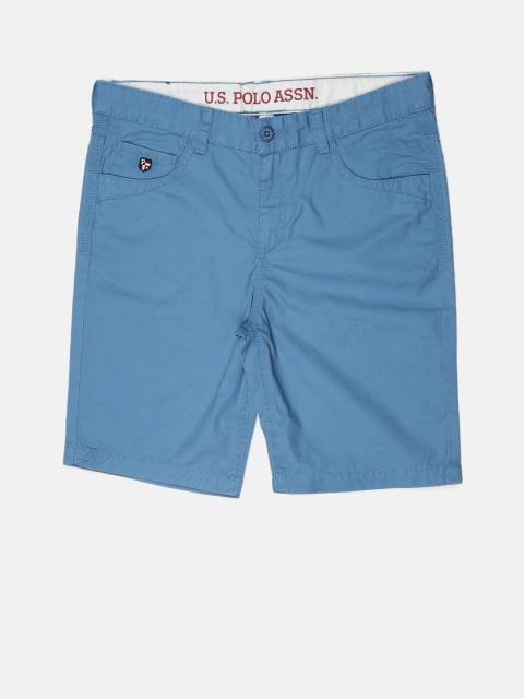 

U.S. Polo Assn. Kids Boys Blue Solid Shorts