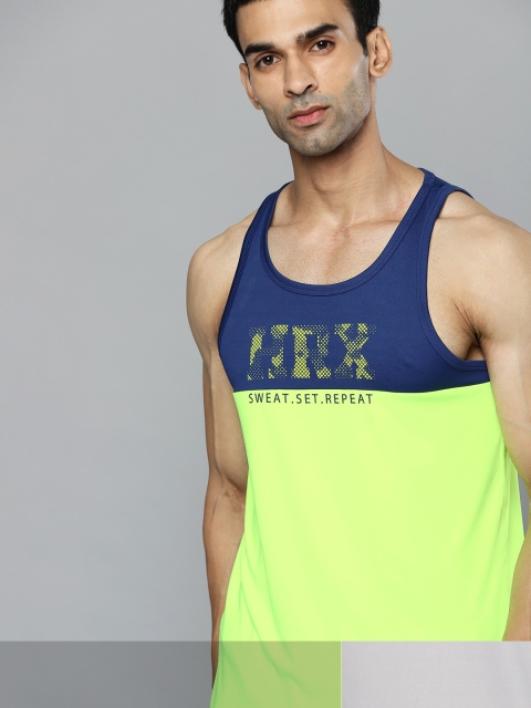 

HRX by Hrithik Roshan Men Pack of 2 T-shirt, Fluorescent green