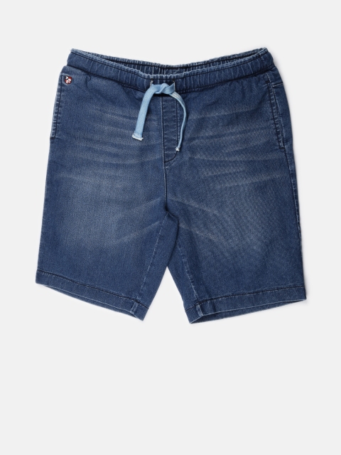 

U.S. Polo Assn. Kids Boys Blue Washed Denim Shorts