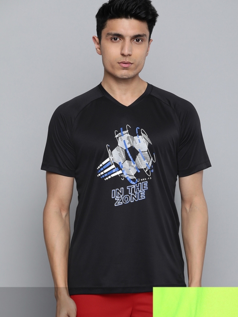 

HRX by Hrithik Roshan Men Pack Of 2 Printed T-shirts, Black