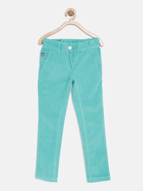 

U.S. Polo Assn. Kids Girls Sea Green Corduroy Trousers