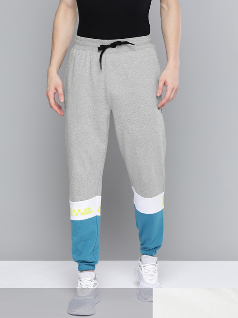 

HRX By Hrithik Roshan Men Pack of 2 Lifestyle Joggers And Track Pants, Grey melange