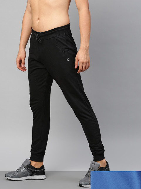 

HRX By Hrithik Roshan Men Pack Of 2 Black & Blue Joggers