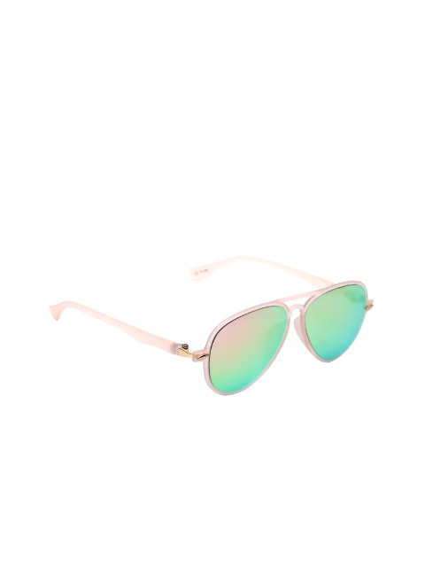

Chhota Bheem Unisex Kids Pink Lens & Gold-Toned Aviator Sunglasses with Polarised and UV Protected Lens