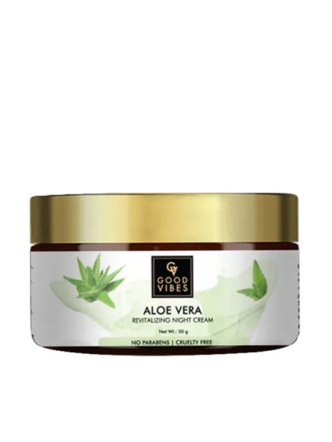 

Good Vibes Aloe Vera Revitalizing Night Cream 50 G, White