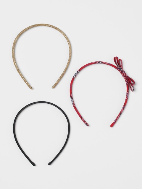 

H&M Girls Multicolored 3-Pack Alice Bands, White