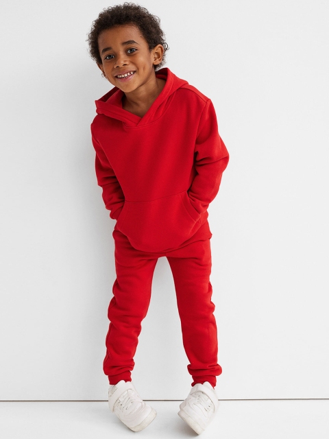 

H&M Boys Red Brushed-Inside Joggers