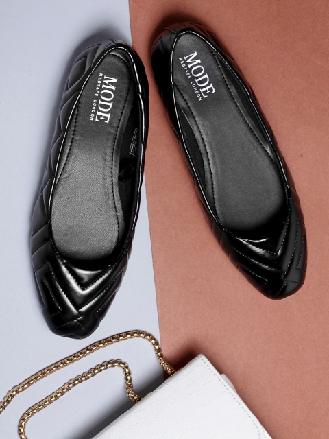 

Mode by Red Tape Women Black Ballerinas