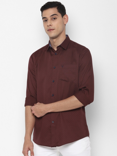 

Allen Solly Men Maroon Slim Fit Opaque Casual Shirt