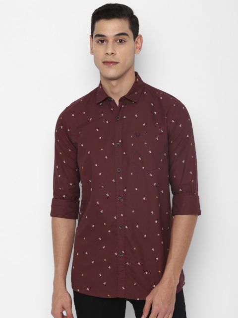 

Allen Solly Sport Men Maroon Printed Casual Shirt