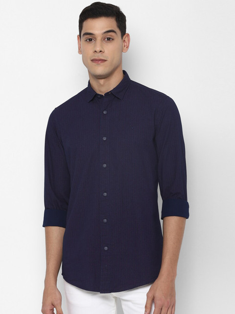 

Allen Solly Sport Men Navy Blue Printed Casual Shirt