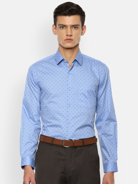 

Louis Philippe Men Blue Slim Fit Floral Printed Formal Shirt