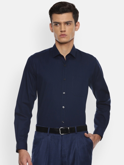 

Louis Philippe Men Navy Blue Slim Fit Formal Shirt