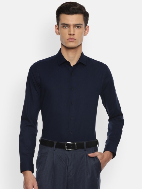 

Louis Philippe Men Navy Blue Slim Fit Formal Shirt