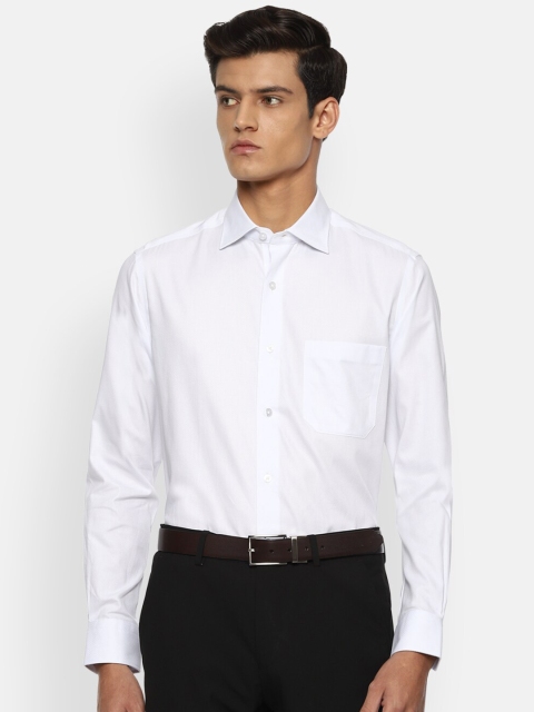 

Louis Philippe Men White Solid Formal Shirt